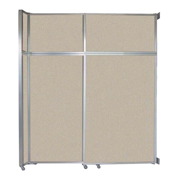 Operable Wall Sliding Room Divider 6'10" x 8'5-1/4" Sand Fabric